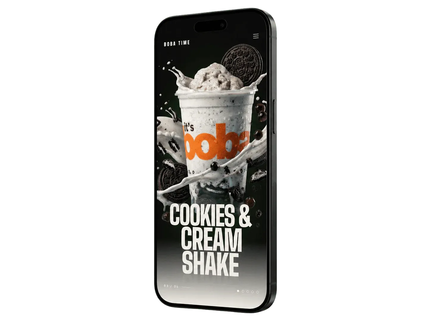 Mockup mobile de plataforma web